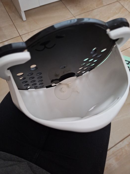 Pojemnik miś panda na zabawki do kąpieli