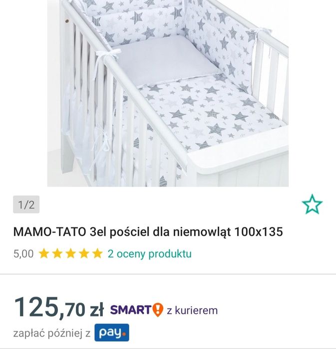 Pościel do łóżeczka 100x135 3el. NOWA