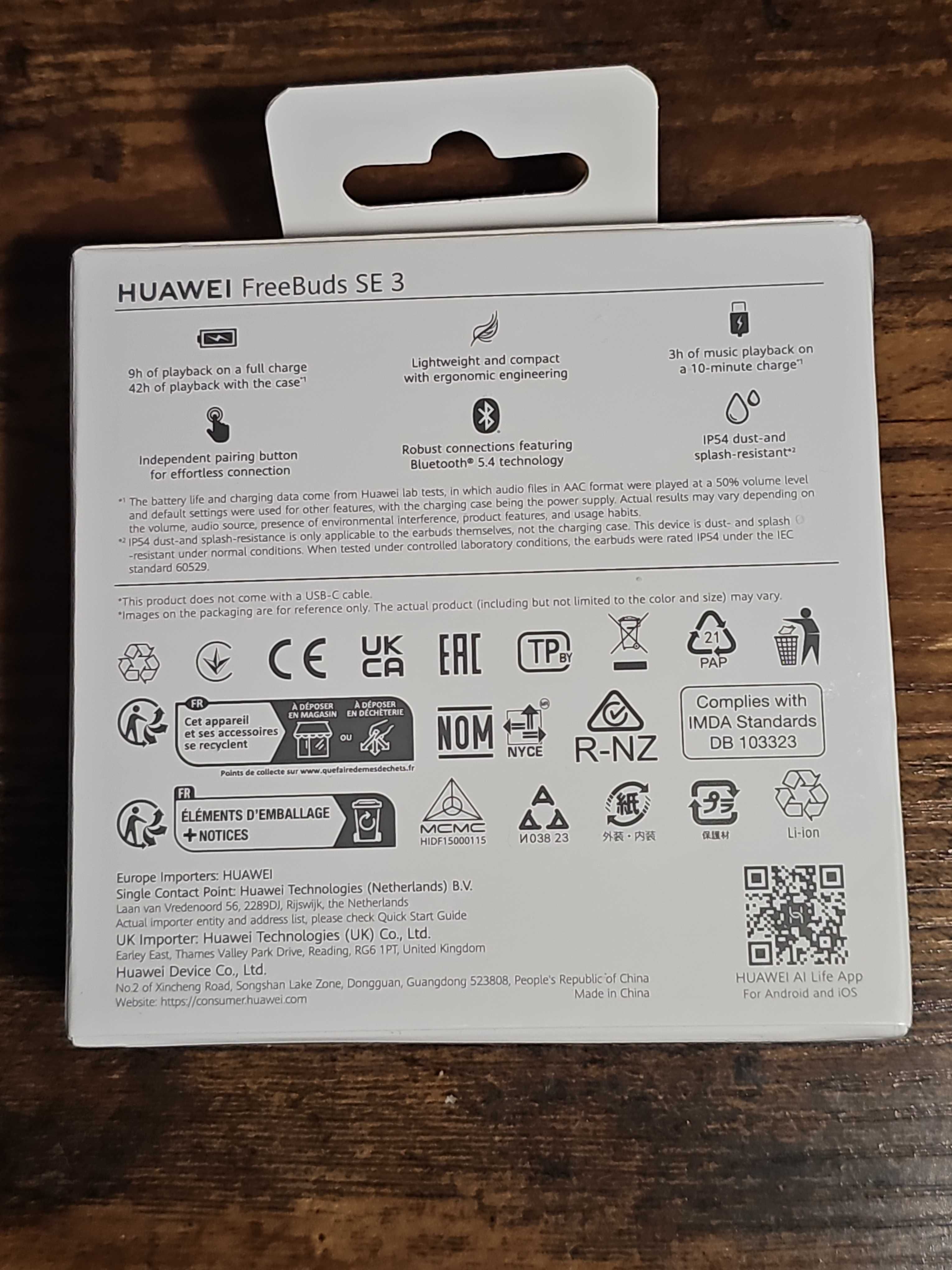 HUAWEI FreeBuds SE 3 czarne
Słuchawki Douszne, Bezprzewodowe