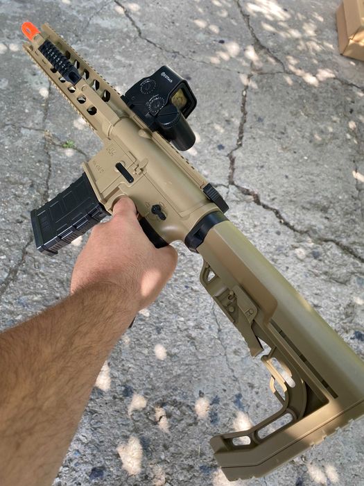 Іграшковий автомат HK416 на орбізах ДВА МАГАЗИНИ орбіган гель бластер
