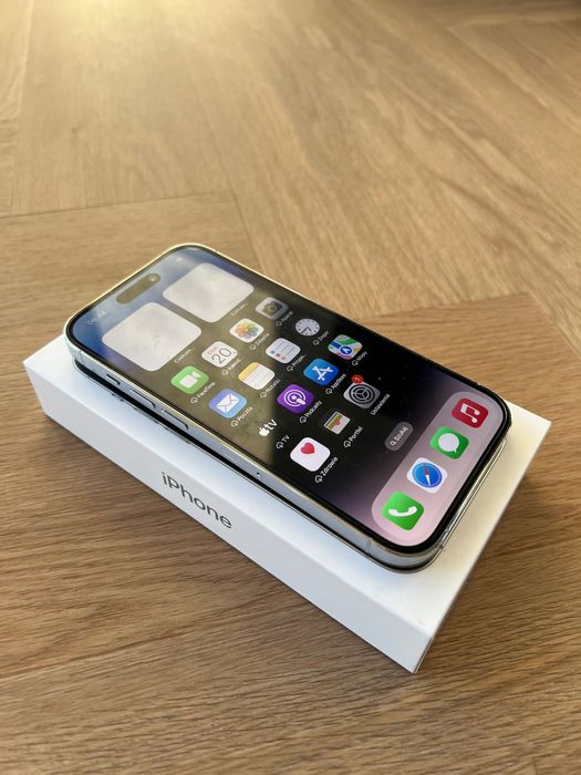 Idealny iPhone 14 Pro 128 GB SILVER w PERFEKCYJNYM stanie!
