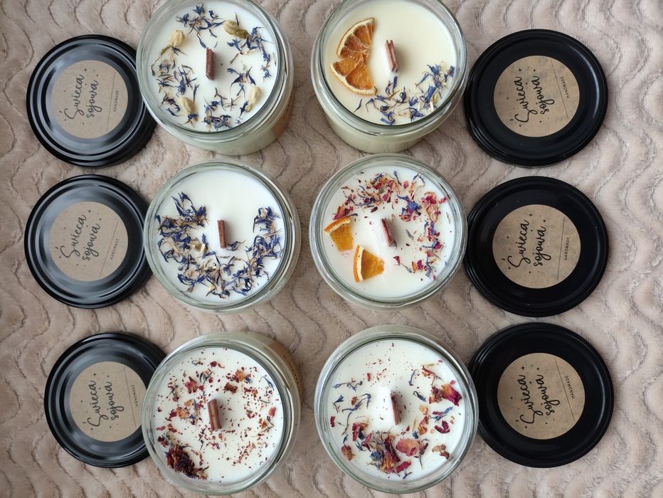 Świeczki sojowe świece zapachowe handmade 235