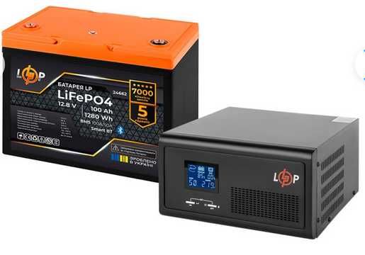 Комплект резервного живлення LogicPower + (LiFePO4) батарея 100 А.ч