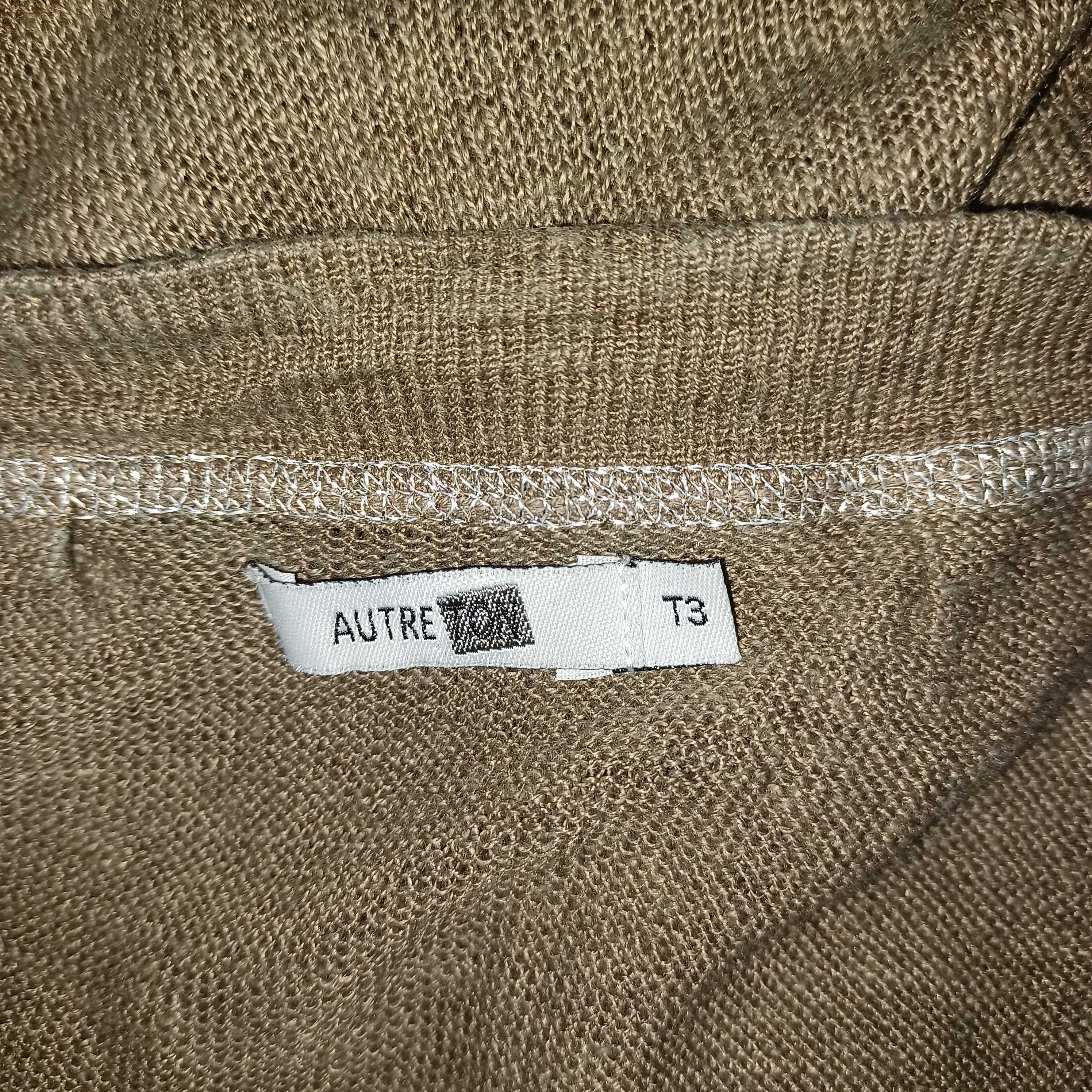 AUTRETON kardigan na lato 100% len dzianina lniana dla XL