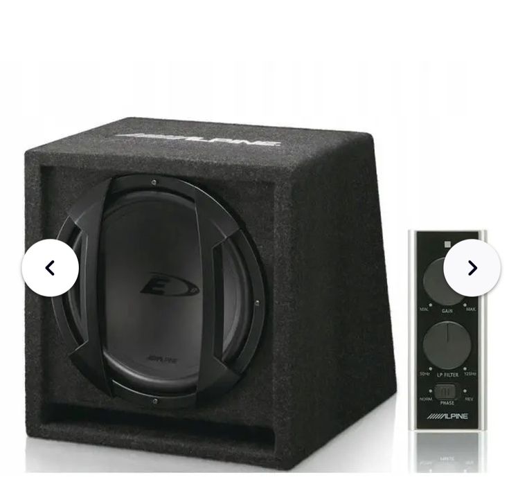 Alpine сабвуфер, акустика в машину