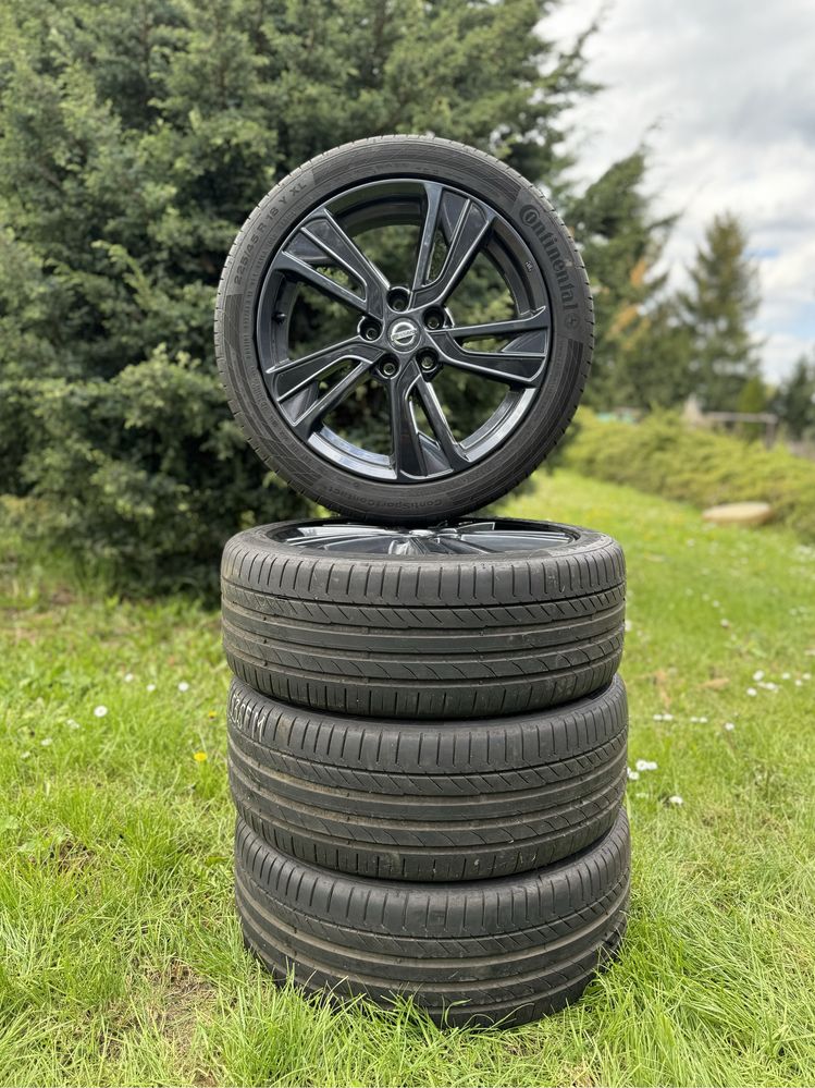 Koła Nissan 18x7 ET47 Continental 225/45R18 Oryginał