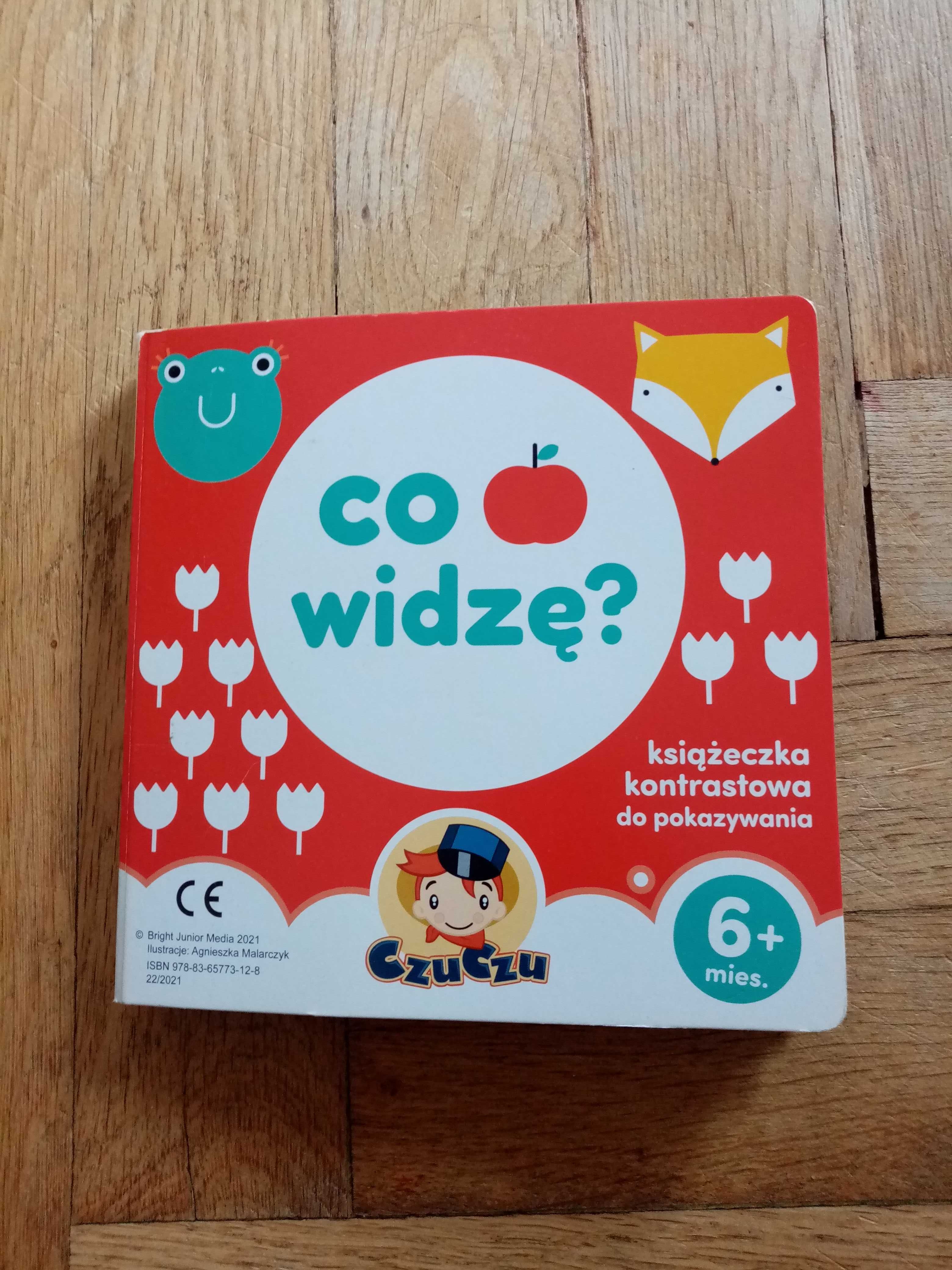 Książeczki kontrastowe 6 miesięcy bobas. 1 nowa czu czu. 1 zwykła.