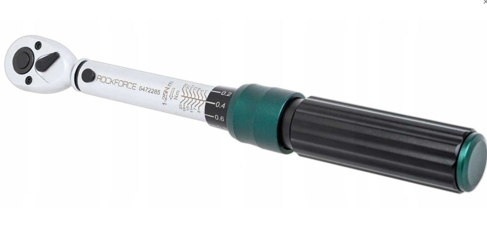 Динамометричний ключ Rockforce 1/4" 1-25 Нм 245 мм Калібрований