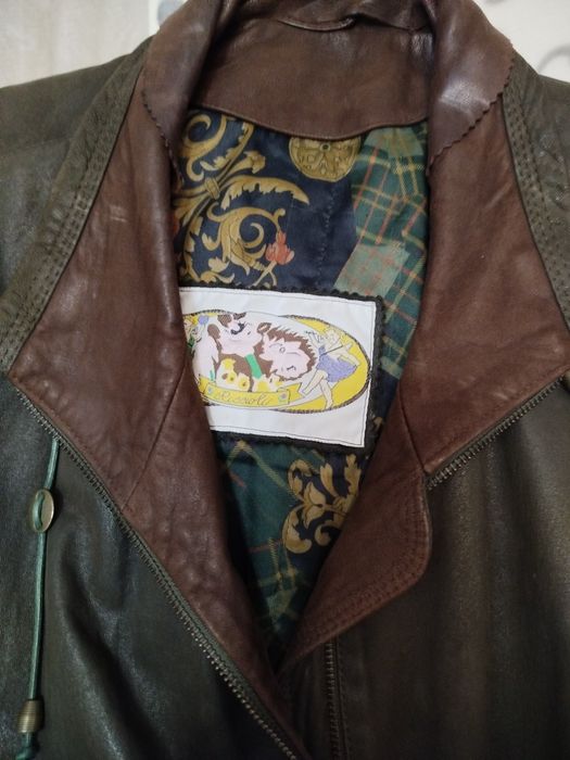 Blusão em pele genuína