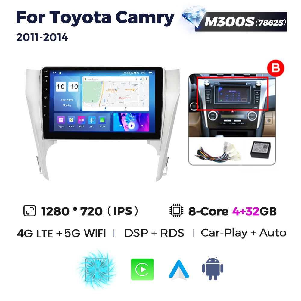 Штатна магнітола TOYOTA Camry 50 55 GPS навігація тойота android