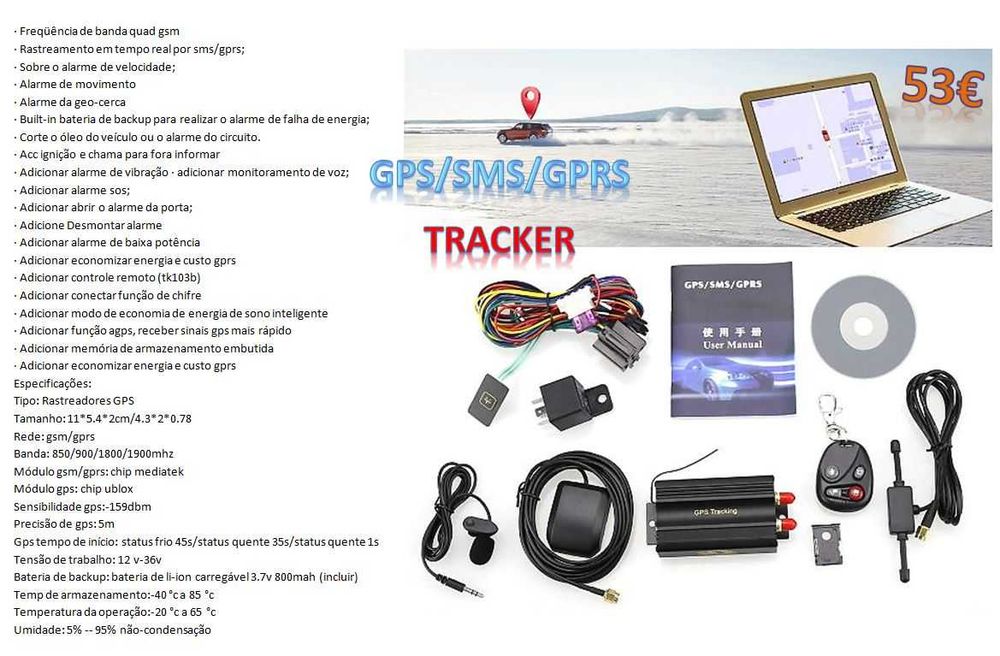 GPS Tracker (gps/sms/gprs) Localizador