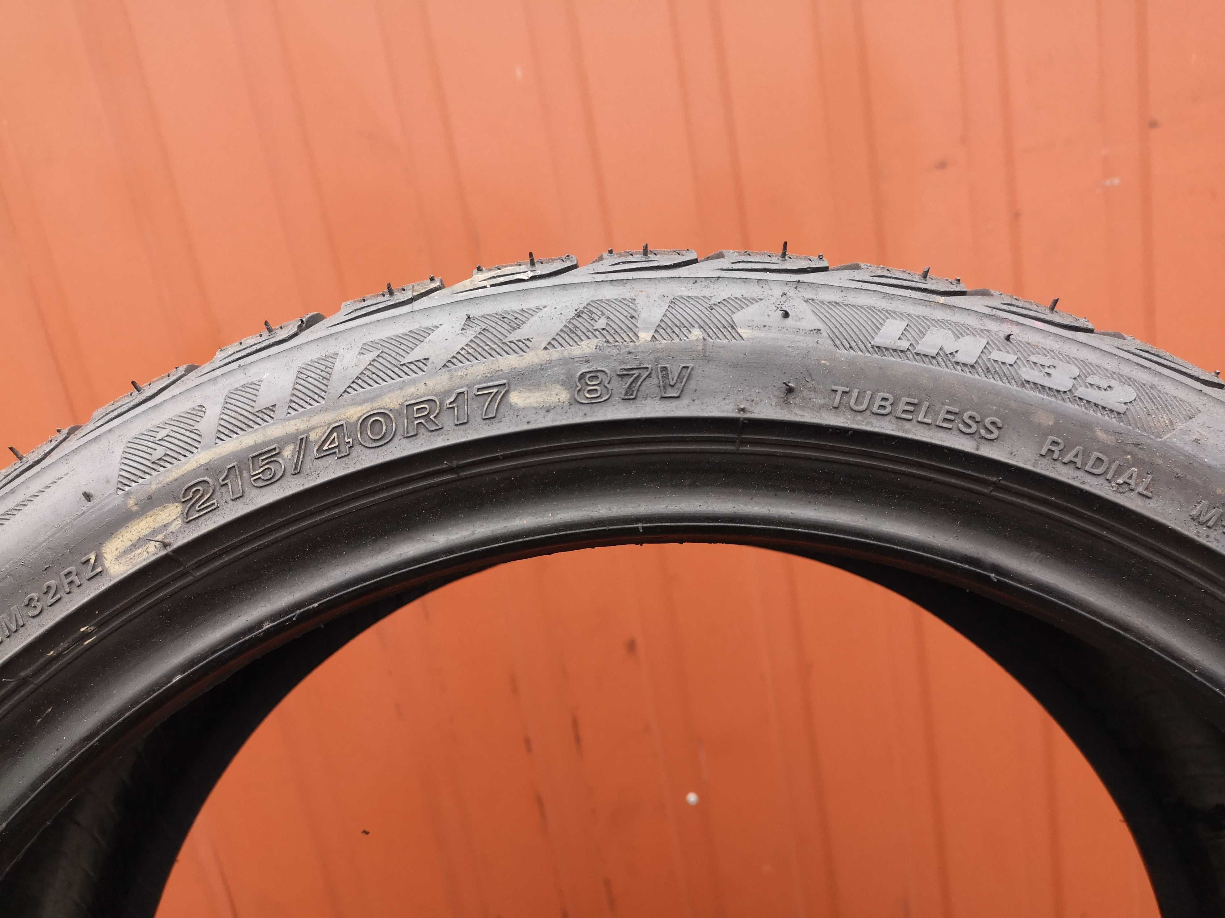 215/40 R17 87V - Bridgestone Blizzak LM-32 (2 sztuki)