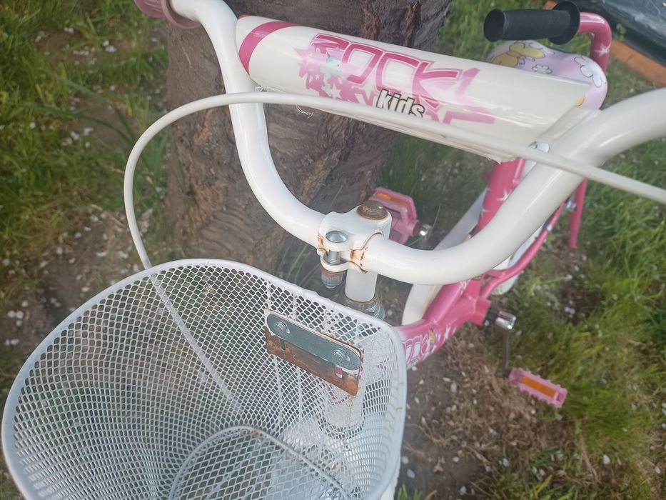 Rower rowerek dziewczęcy 16 + pałąk do prowadzenia