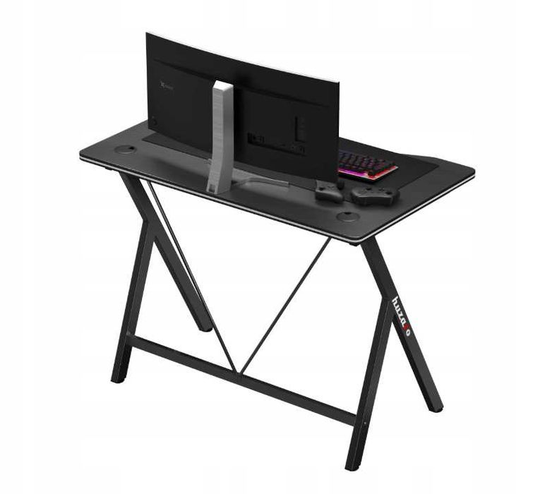 Małe Biurko Gamingowe Dla Gracza Czarne Młodzieżowe Do Nauki - OKAZJA