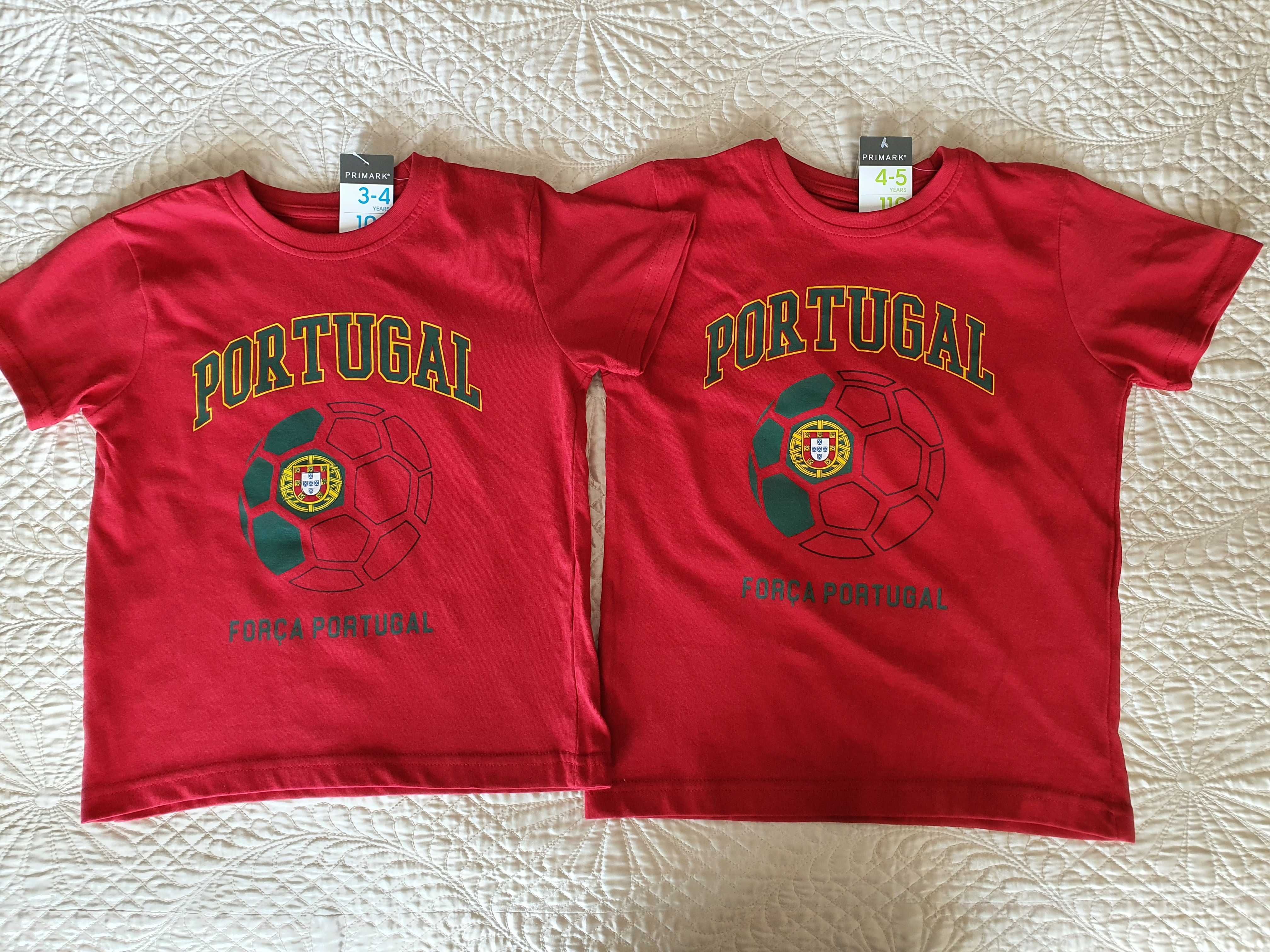 t-shirts Portugal 3-4 e 4-5 novas