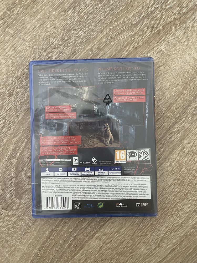 Blair Witch PS4 nowa w folii polska wersja