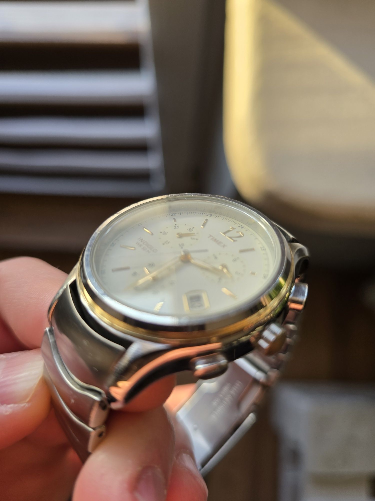 Timex zegarek meski, stalowa bransoleta