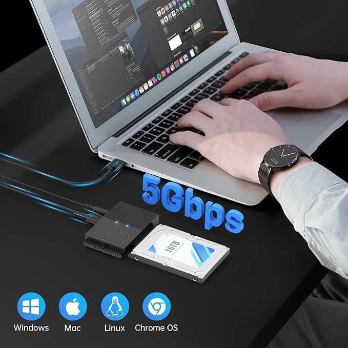 FIDECO USB 3.0 Dysk twardy Adapter dla 2,5 cala HDD/SSD