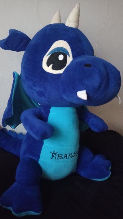 Maskotka Dinozaur smok niebieski  - 60cm!!