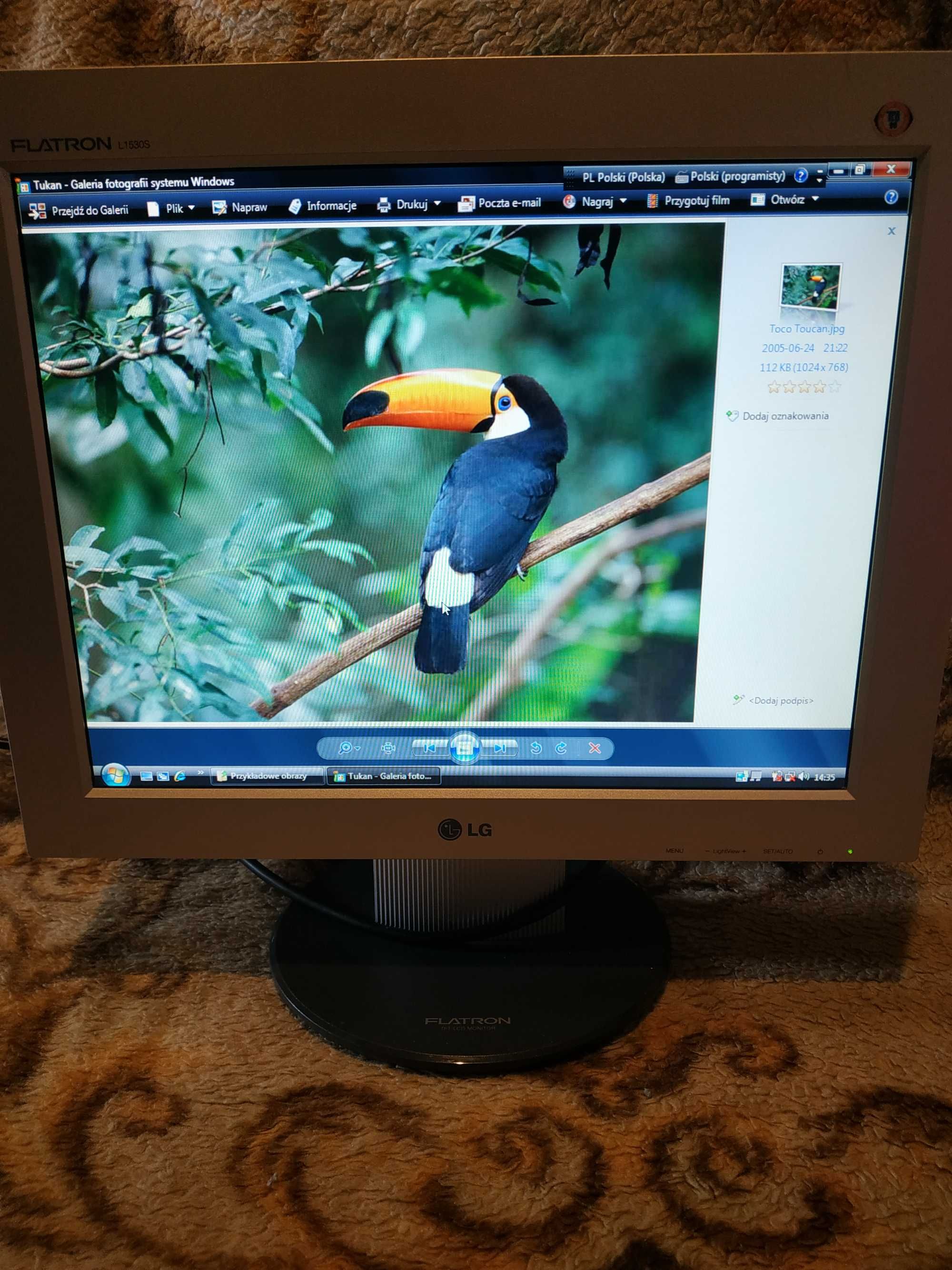 Monitor LG Flatron 15`