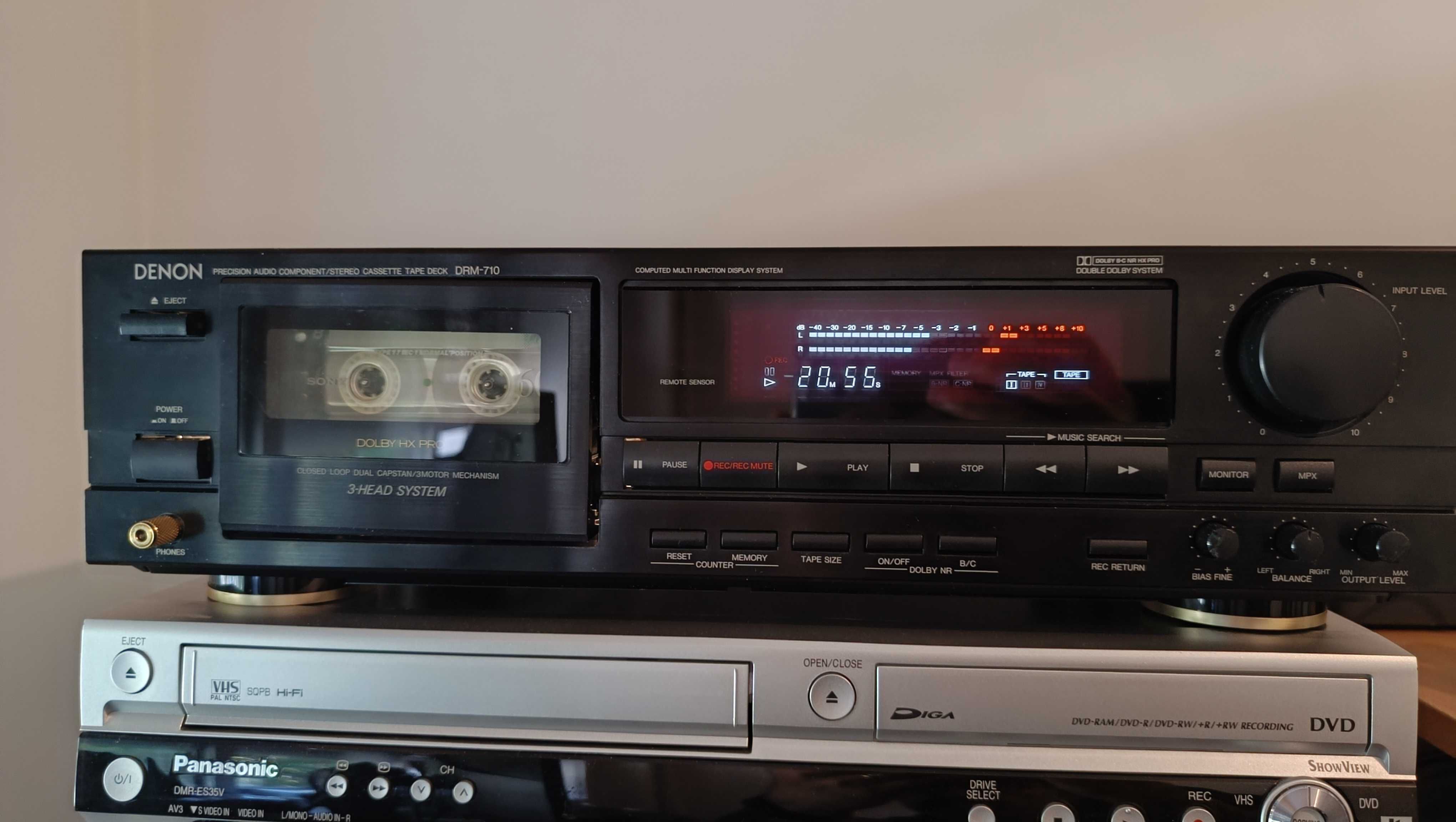 Denon DRM-710 Tape Deck modificado - excelente