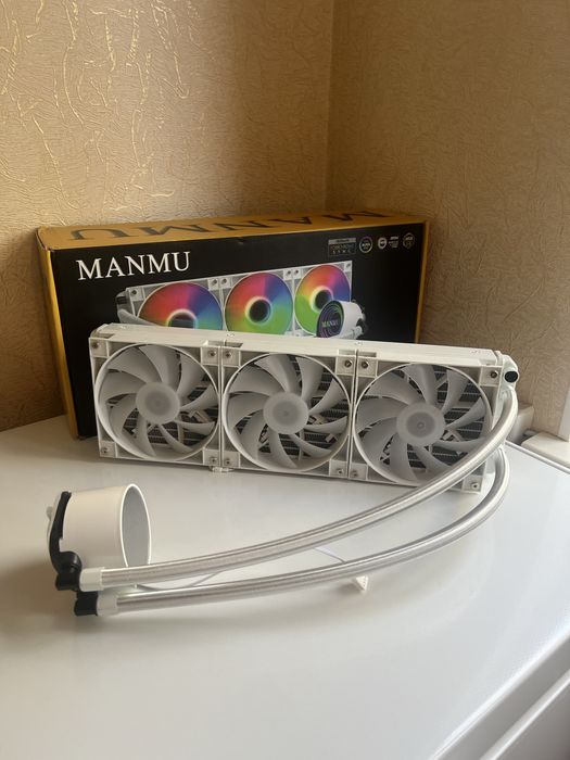 Водяне охолодження для процессора трьох секційне Manmu 360 RGB