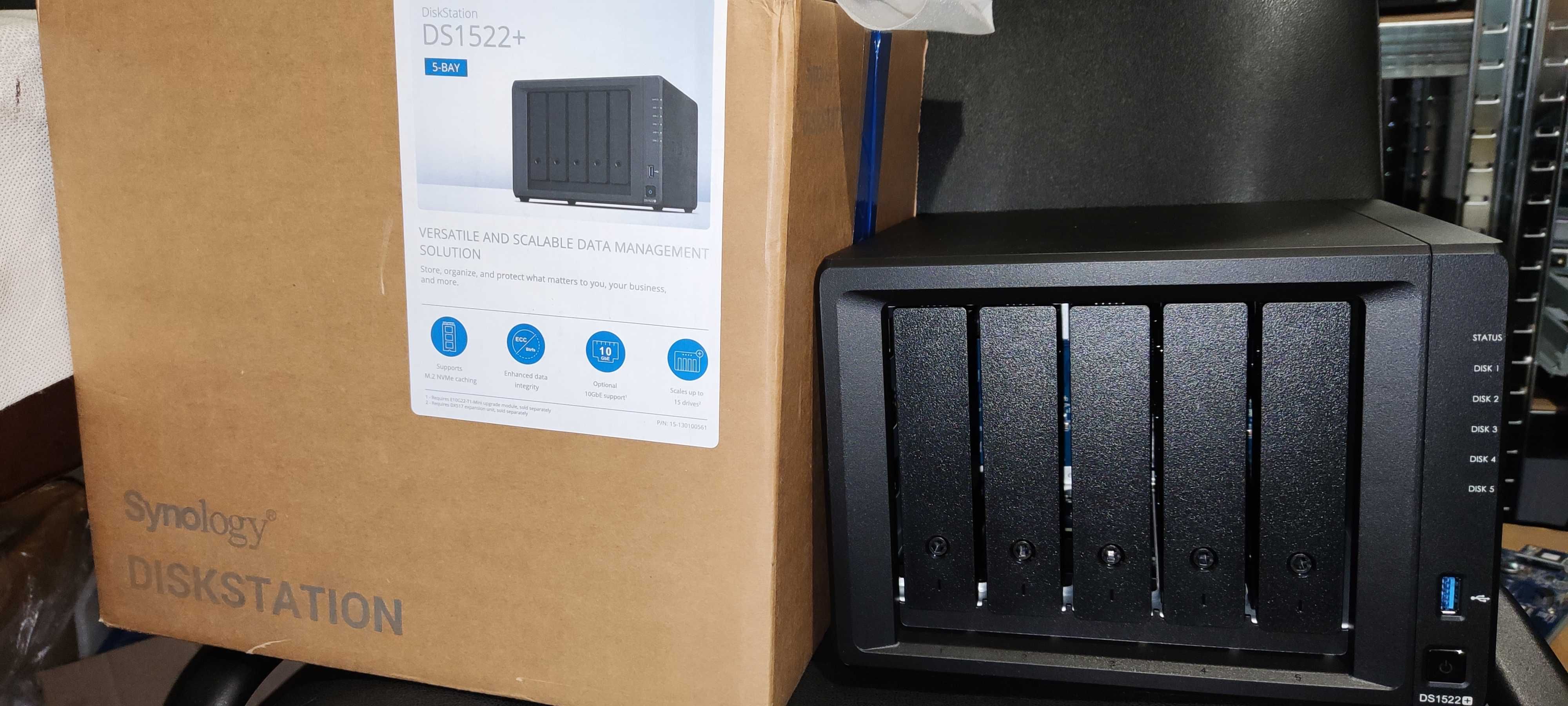 Synology DS1522+ 16GB RAM (AMD Ryzen CPU, Docker) DSM 7.2.2
