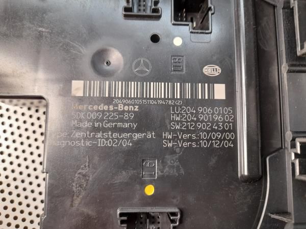 Caixa fusíveis / SAM / BSI MERCEDES-BENZ Classe C (W204)