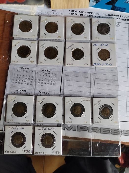 Moedas antigas de Itália