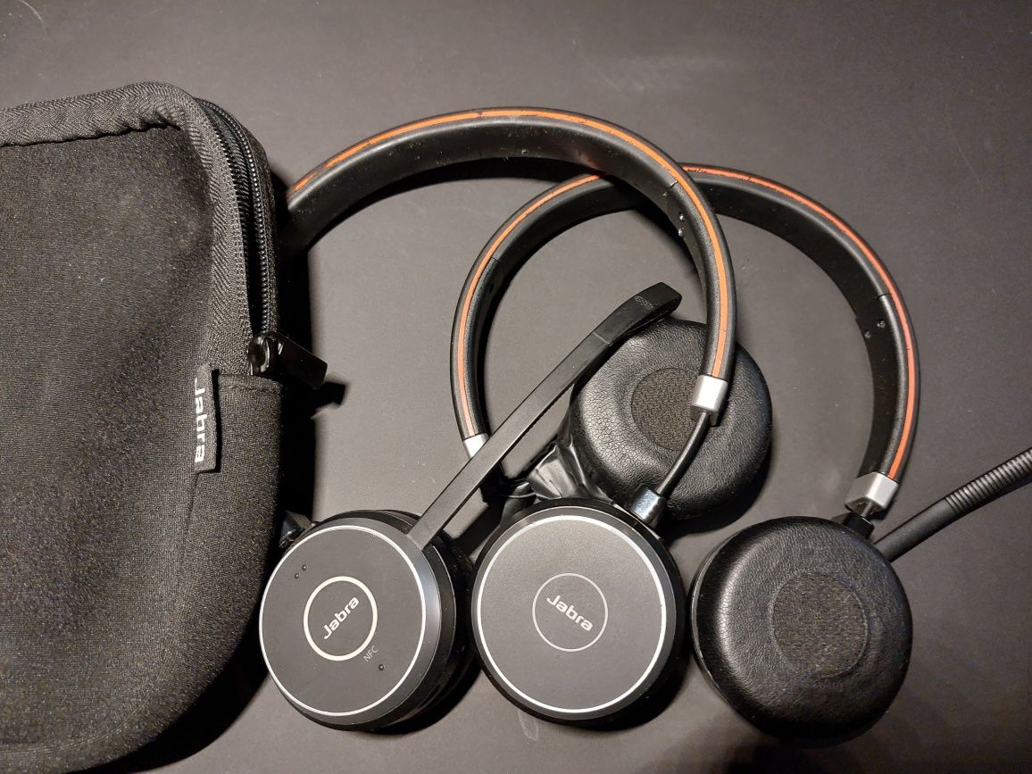 Słuchawki Bluetooth biurowe Jabra Evolve 65 2x uszkodzone