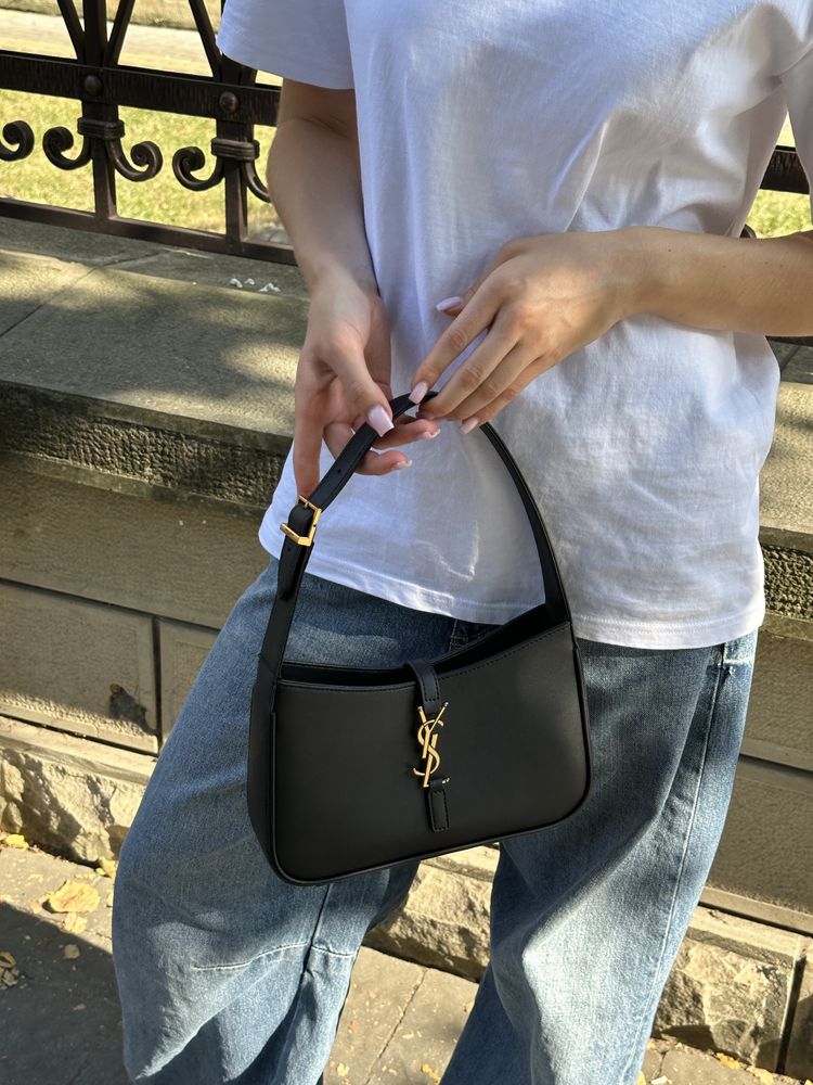 Сумка в стилі YSL Yves Saint Laurent Hobo Le 5 A 7 Leather Shoulder