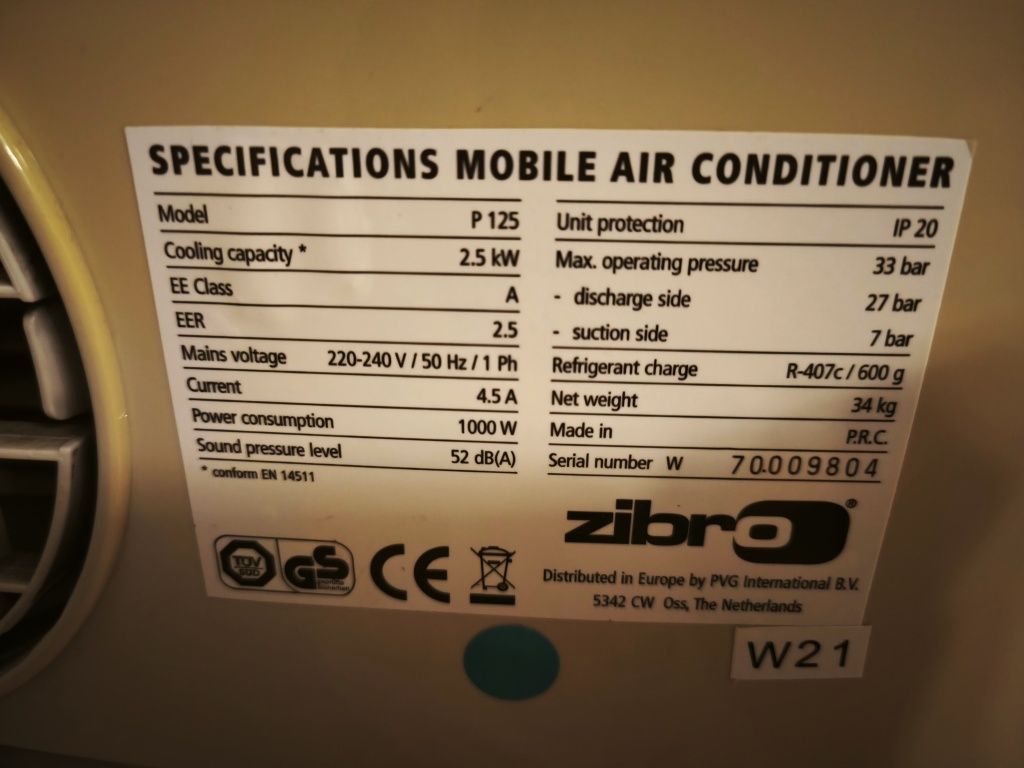 Klimatyzator Zibro p 125