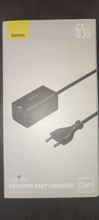 Зарядний пристрій Baseus GaN 3 Pro 65W