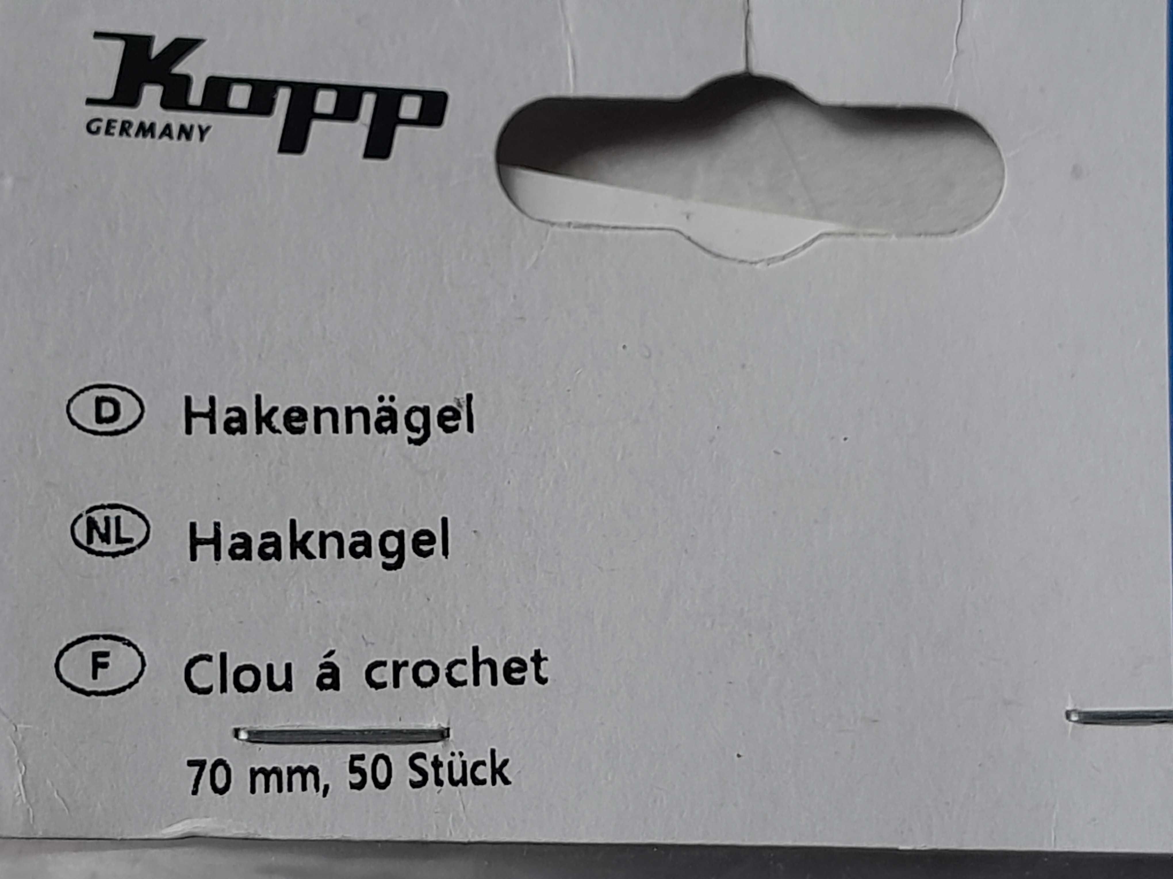 Gwoździe hakowe 70 mm zestaw 50 sztuk nowe outlet