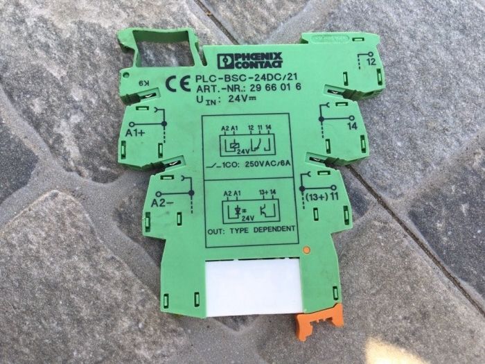 Relé novos para aplicação em calha 24v DC