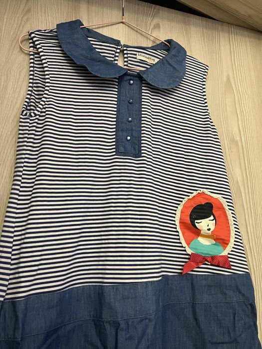 Vestido Titisclothing de ganga com riscas