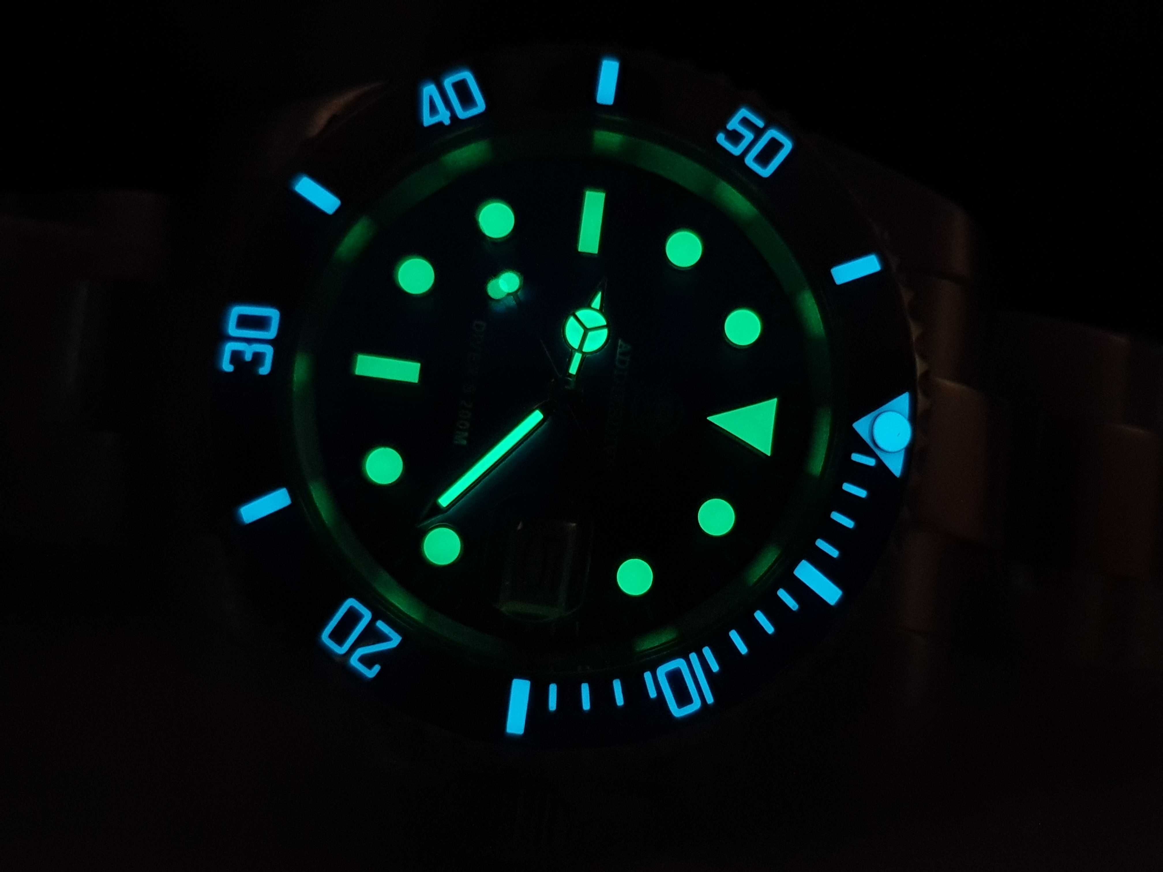 Чоловічий годинник Addiesdive 40.5мм 200м Diver's Blue нові