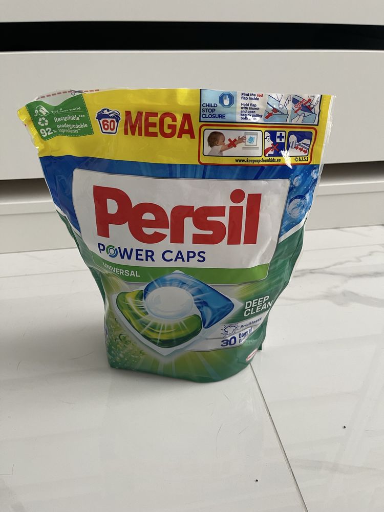 Kapsułki do prania Persil Power Caps 60szt Uniwersal Mega deep clean