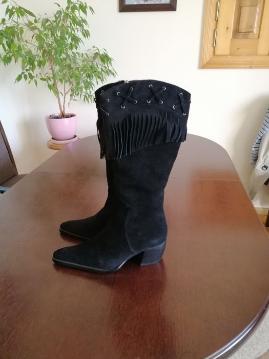 Чоботи зимові  натур. Замш 37р