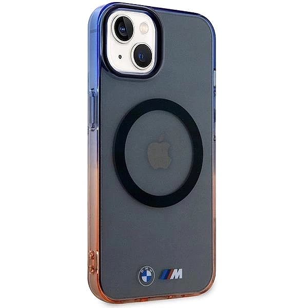 Etui BMW Gradient Bumper MagSafe na iPhone 14 - szare
