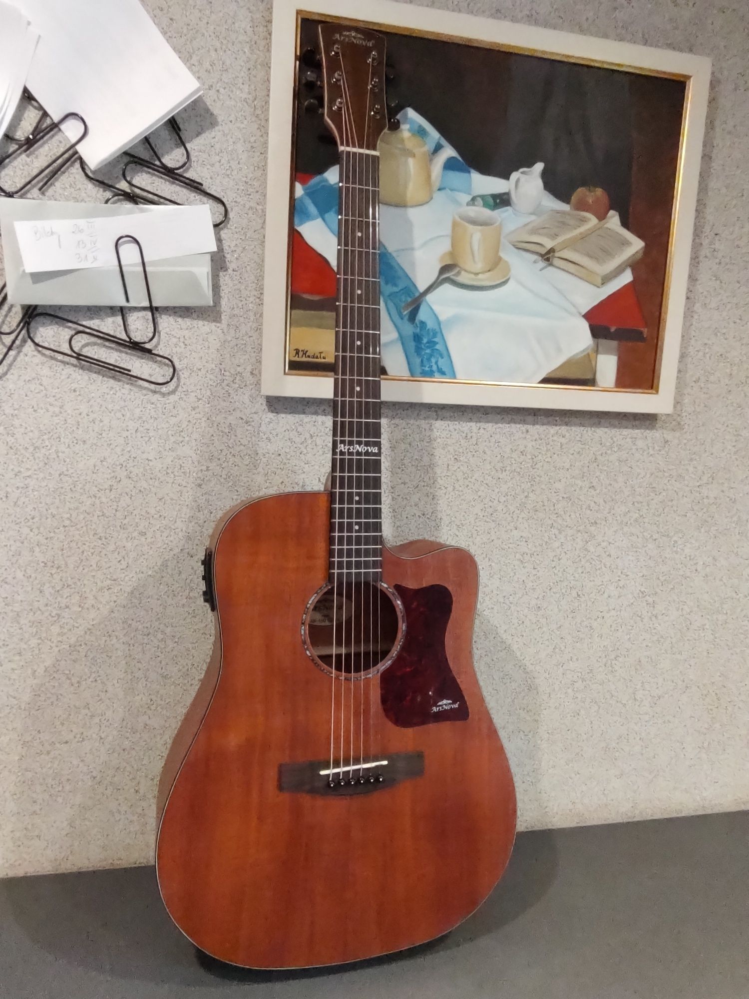 NOWA ArsNova AN-450 CEQ M gitara elektroakustyczna All mahogany !!