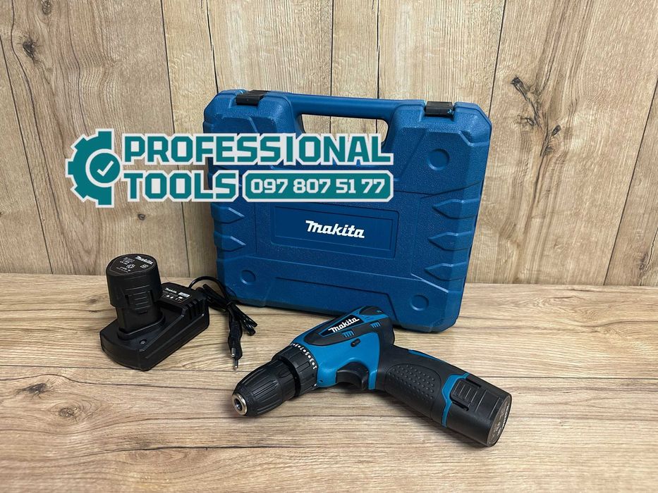 Акумуляторний шурупокрут Makita DF330D Шуруповерт з набором розхідника