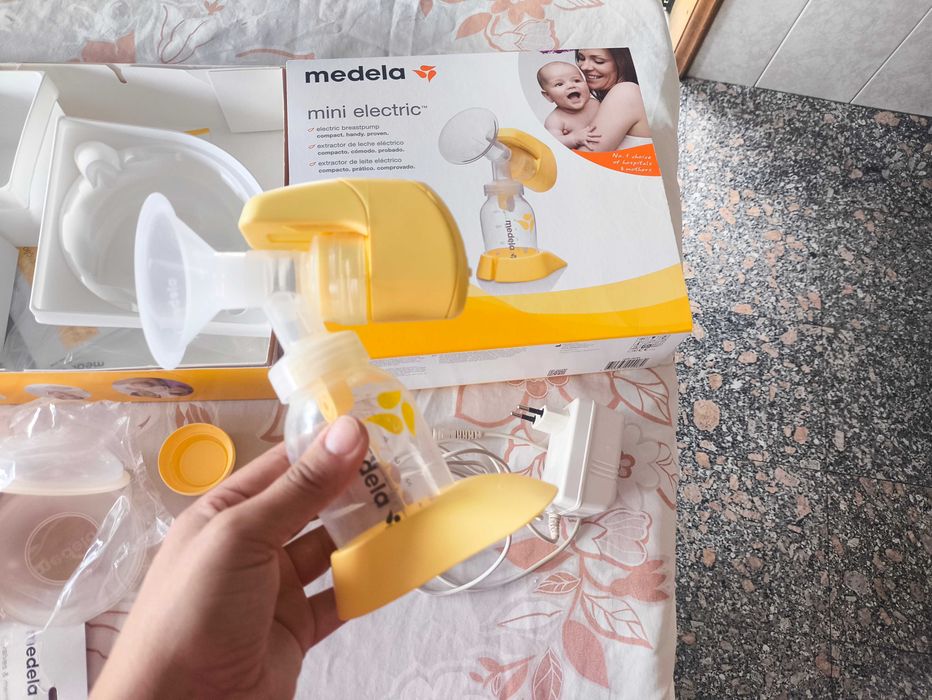 Bomba Medela Mini Electric+40 sacos+válvulas e membranas+Biberão Calma