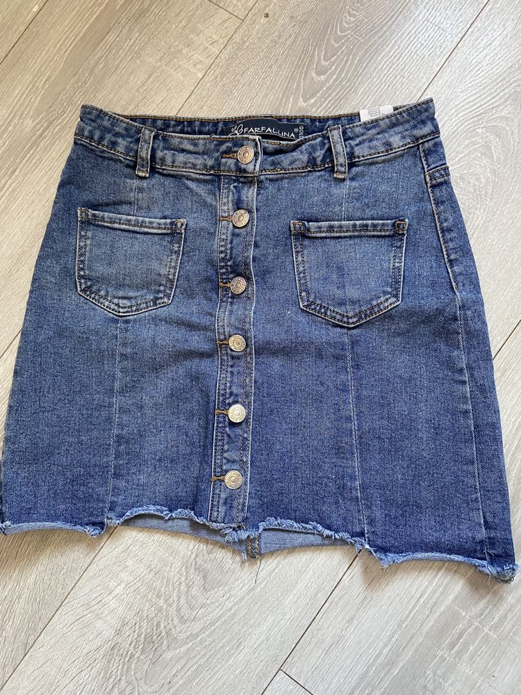 Spodniczka jeansowa z kieszonkami