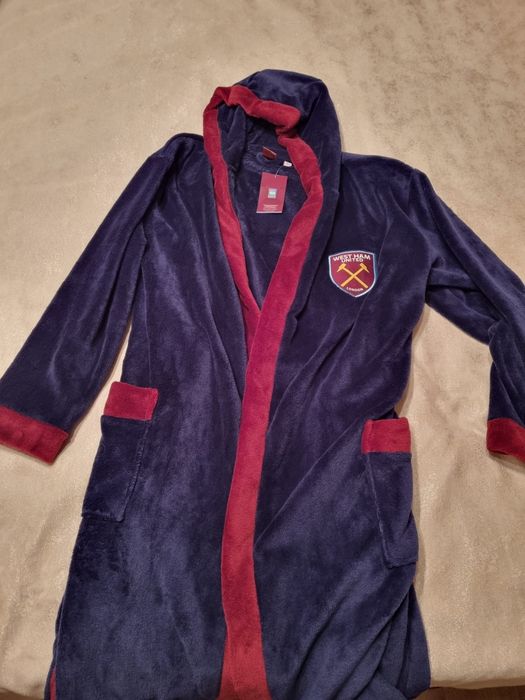 Флисовый клубный халат
