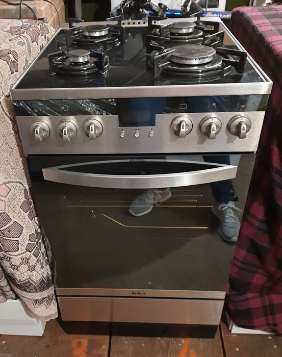 Газова плита газ/електро Аміка 50см