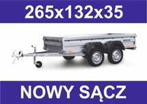 Przyczepa Przyczepka ZASŁAW 265T Tandem 2 Osie 2025 r.