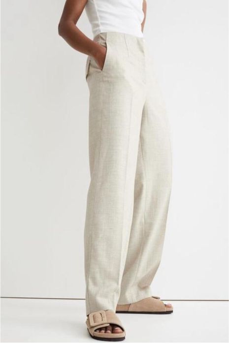 Брюки, штани із льону, H&M
