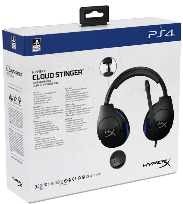 HyperX Cloud Stinger Auriculares com licença oficial da PS4 e ps5 novo