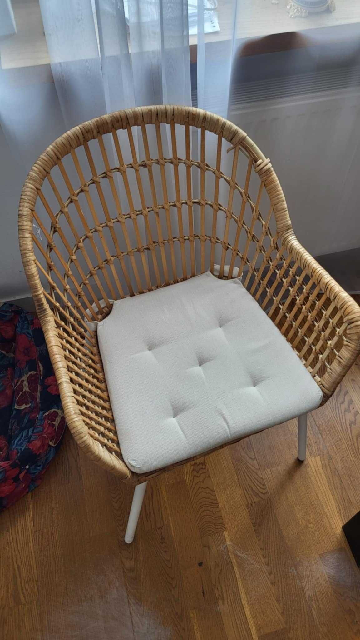4 krzesła IKEA NILSOVE rattanowe